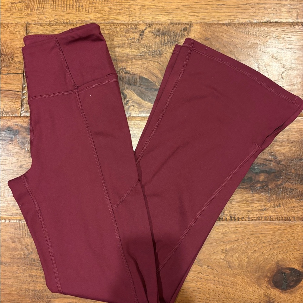 Avia Maroon Activewear Leggings XS